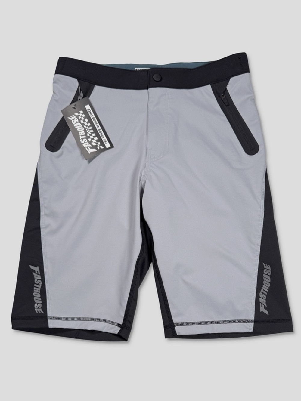 Fasthouse Crossline 2.0 Velocity Shorts - NWT Mens 36 Silver / Blk - #48910-G8*